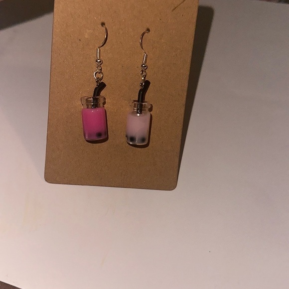 Boba Tea Earrings - Picture 8 of 8